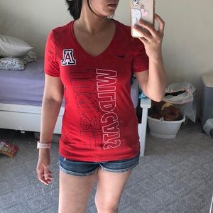 UA university of Arizona Nike tee dri-fit